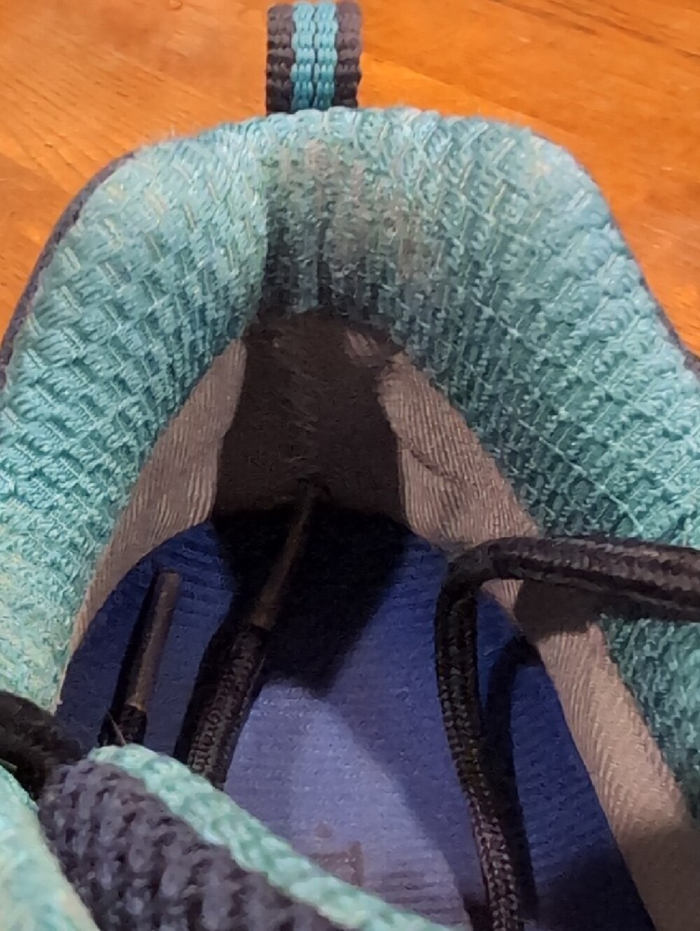 North Face Hedgehog Women’s Size 8.5 Teal & Navy Trail Hiking Shoes - Picture 7 of 9